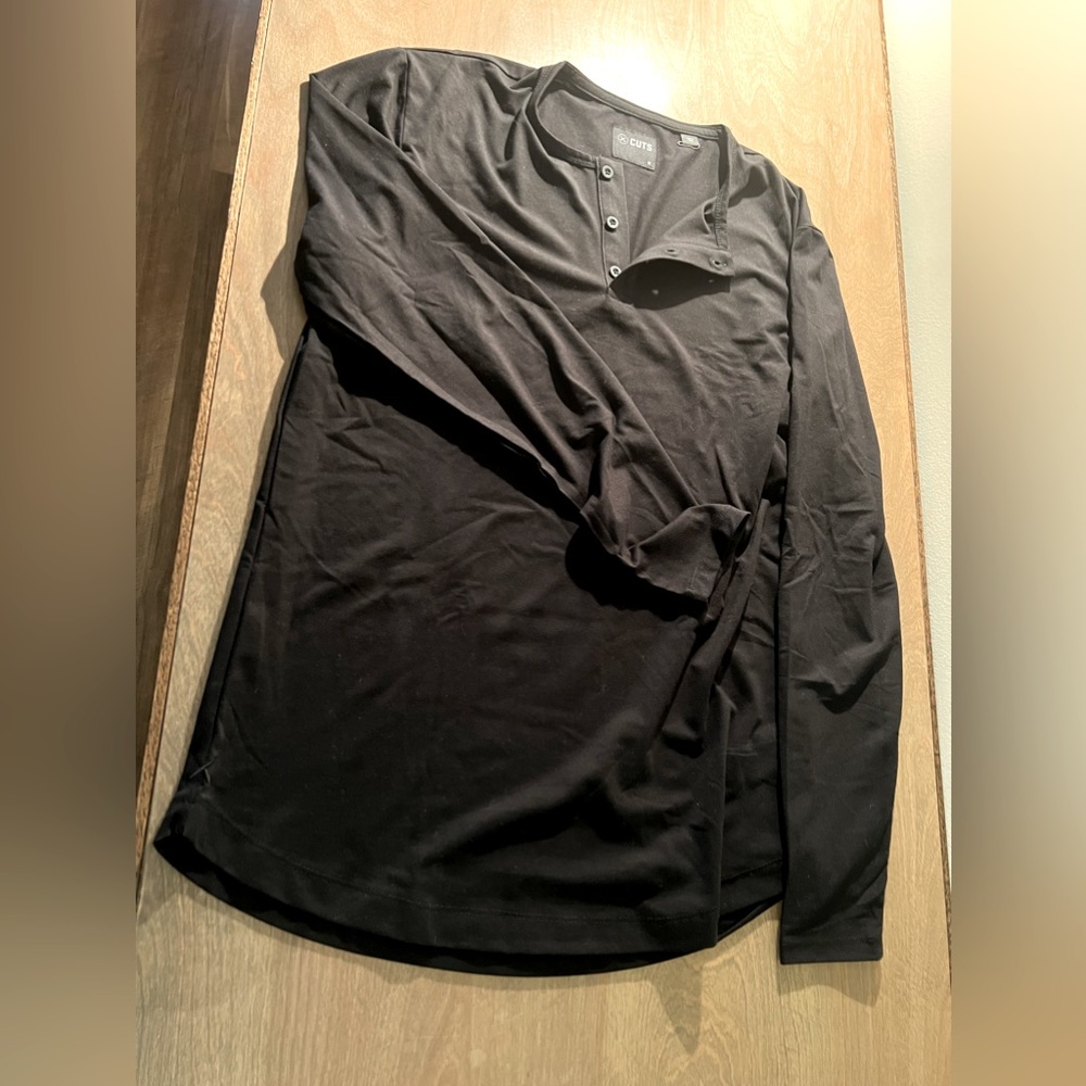 Trim Fit Long Sleeve Henley by Cuts - Picture 8 of 10